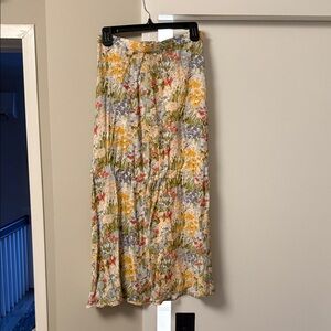 Vibrant Reformation Floral Maxi Skirt